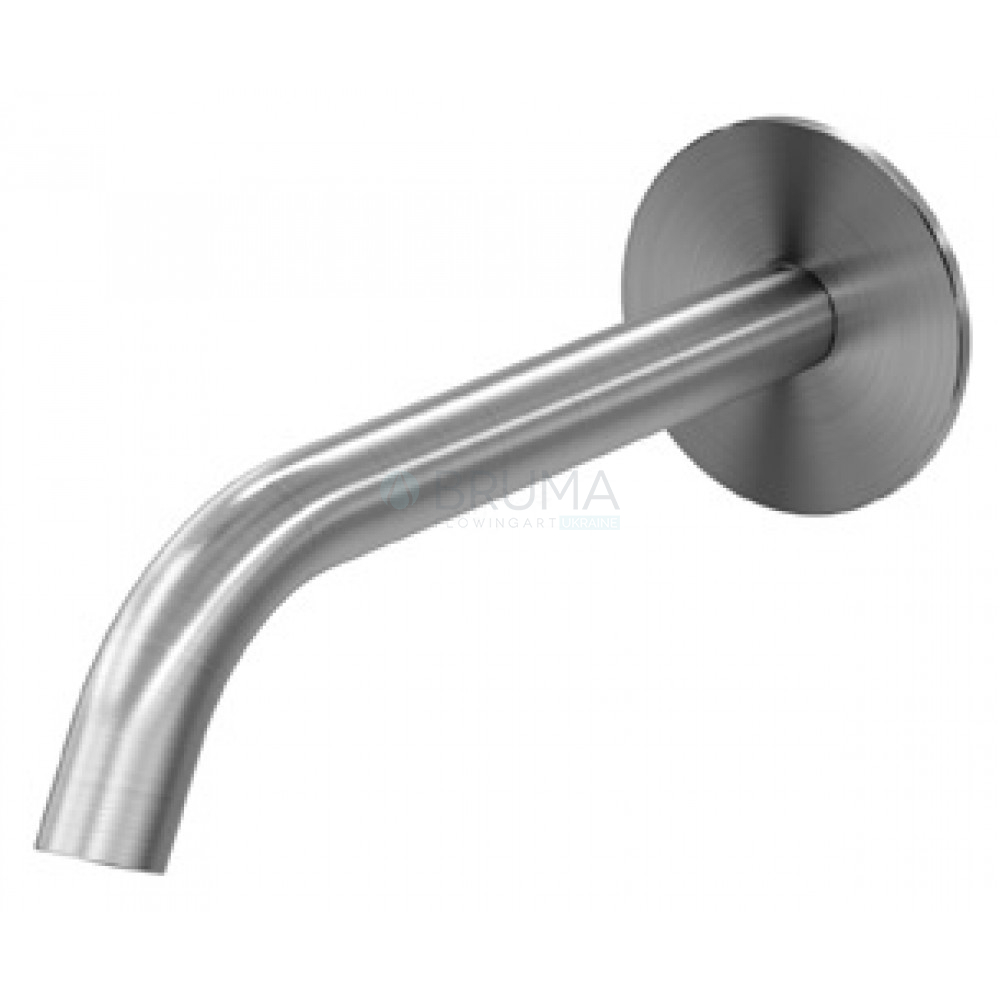 Налив для умивальника, настінний, 150 мм - X-Alpha 186 001 4IS Satin stainless steel