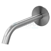 Налив для умивальника, настінний, 150 мм - X-Alpha 186 001 4IS Satin stainless steel