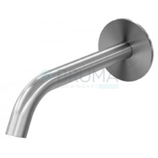 Налив для умивальника, настінний, 150 мм - X-Alpha 186 001 4IS Satin stainless steel