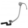 Сифон для ванни з наливом через перелив, і системою Clic-clac 186 161 0IS Satin Stainless Steel
