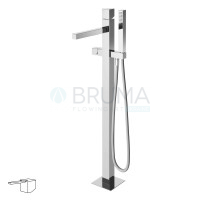 Смеситель для ванны, напольный ручка тип 2 Escudo 102 800 1PW Pure White
