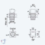 Смеситель на борт ванны, с 1 выходом Escudo 102 970 2SR Sunrise