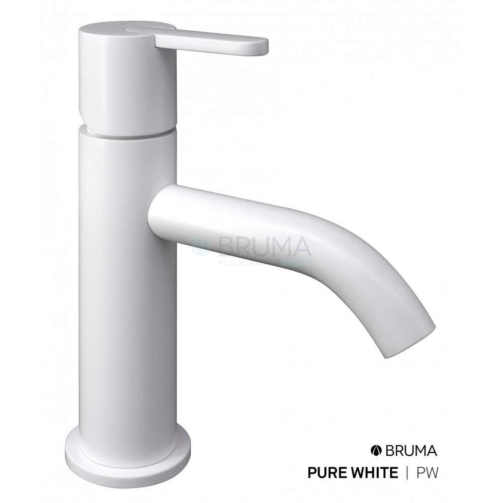 Змішувач для умивальника Leaf 167 001 1PW Pure white