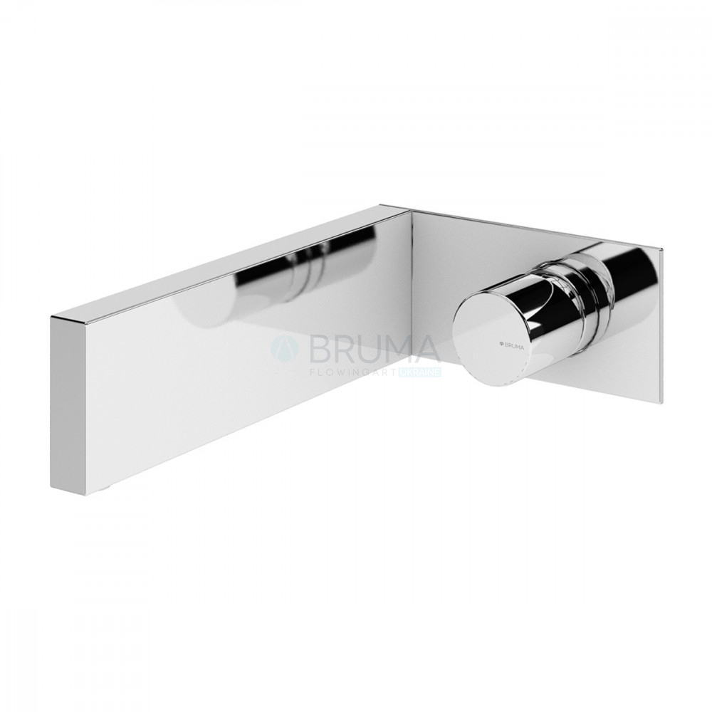 Змішувач для умивальника настінний на планці Lusa 101 220 2PW Pure White