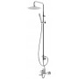 Душевая система с наливом на ванну, и верхней лейкой из ABS Ø230 мм Adagio 193 260 1PW Pure White