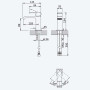 Змішувач для умивальника з відтискним механізмом push-open 1 1/4'' - Quadra Linea 182 014 1PW Pure White