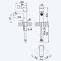 Змішувач для біде з відтискним механізмом push-open 1 1/4'' - Quadra Linea 182 024 1PW Pure White