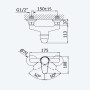 Змішувач для душу Mustang 116 040 1CR Cromado