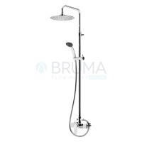 Душова система з верхньою лійкою з ABS Ø230 мм Nautic 181 271 1PW Pure white