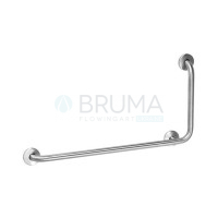 Поручень с углом 90º - 3 точки крепления на 1 стену - Правый 152 002 4IS Satin stainless steel