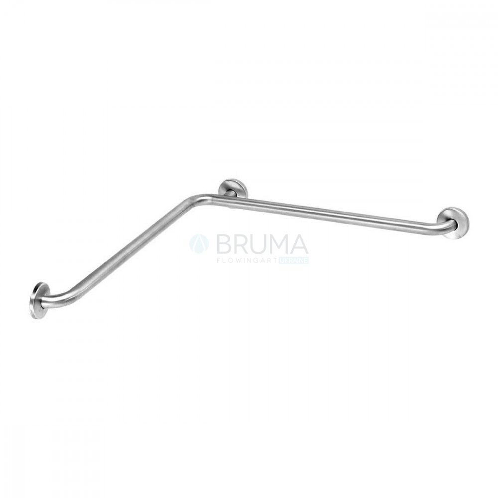 Поручень з кутом 90º - 3 точки кріплення на 2 стіни 152 002 6IS Satin stainless steel