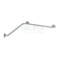 Поручень з кутом 90º - 3 точки кріплення на 2 стіни 152 002 6IS Satin stainless steel