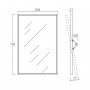Дзеркало поворотне 700х500 мм 152 006 0IS Satin stainless steel
