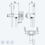 Змішувач для біде / туалетів, ручний душ ABS - Elo 145 111 2CR Cromado Chrome