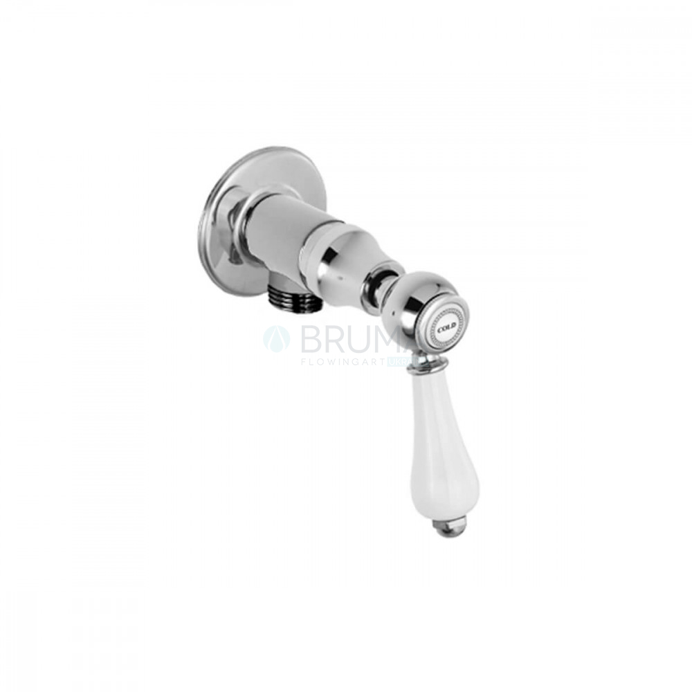 Кутовий кран з підключенням 3/8" Classico 118 280 0CR Chrome