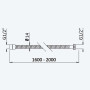 Шланг для душу, металевий 1,6 м 145 590 7CR Cromado Chrome