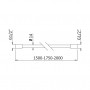 Шланг для душу Lux 1,5 м 145 630 1ST Satinox