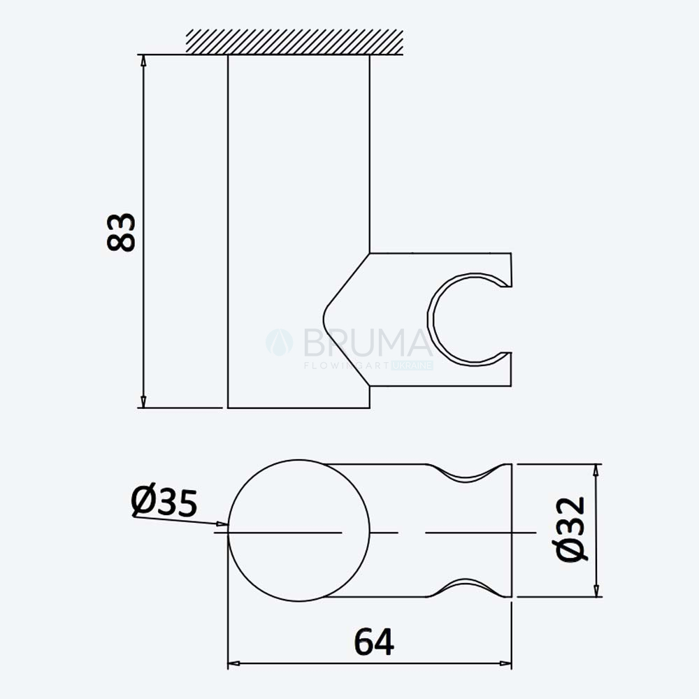 Точковий тримач, з нержавіючої сталі, поворотний - X-Alpha 186 005 0IS Satin Stainless Steel