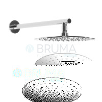 Душова лійка зі сталі, Ø300 мм, з настінним тримачем - FlowRS 145 524 1CR Cromado