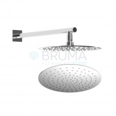 Душова лійка зі сталі, Ø250 мм, з настінним тримачем - FlowQ 145 524 6CR Cromado
