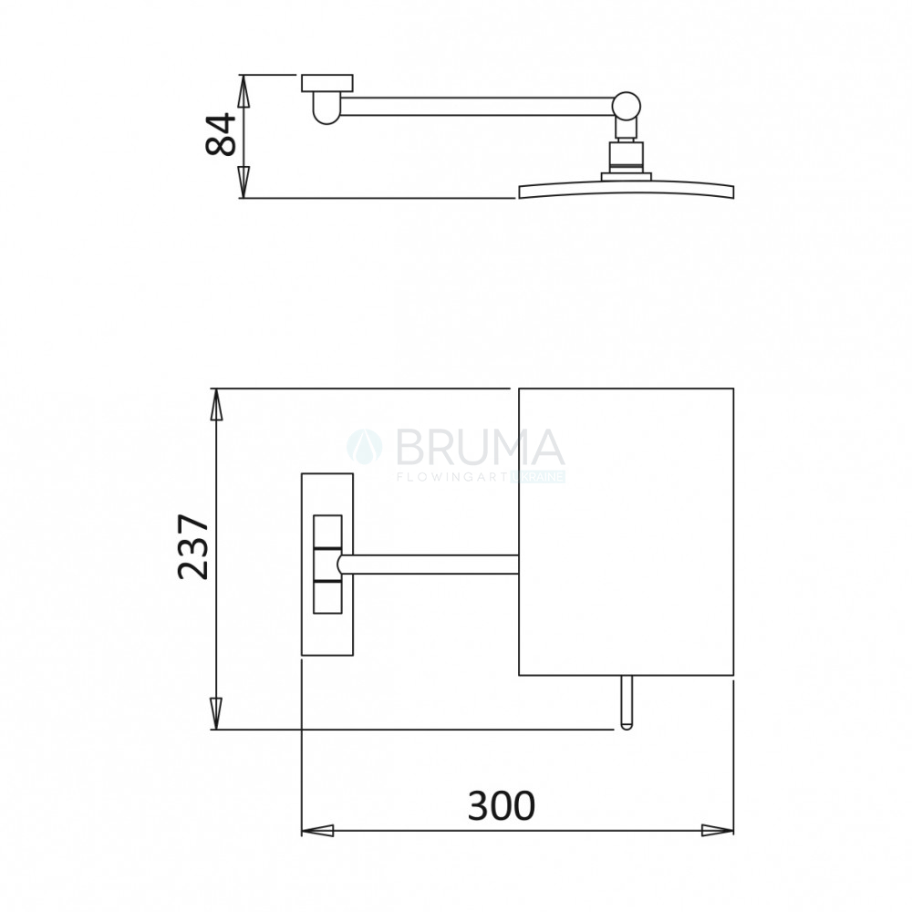 Побільшуюче дзеркало, настінне 3x - Quadra Cubis 147 002 1CR Cromado