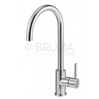 Смеситель для кухни, с нержавеющей стали, и поворотным носиком - Inox 122 003 2IS Satin stainless steel