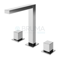 Змішувач для умивальника на 3 отвори, настільний Adamastor 301 250 2CR Cromado / Chrome