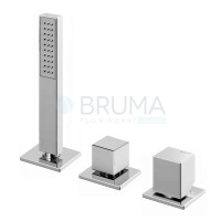Змішувач на борт ванни, з ручною лійкою Quadra - 2 виходи Adamastor 301 501 2CR Cromado / Chrome