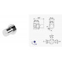 Смеситель скрытого монтажа с 1 выходом Avalon 189 120 1PW Pure White