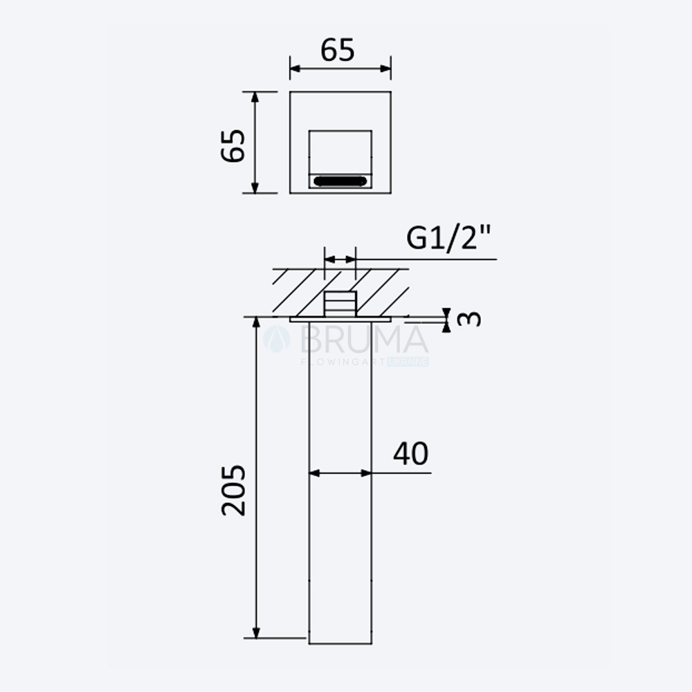 Вилив для ванни - EdgeQ Breeze 145 642 3CR Cromado / Chrome