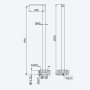 Налив для умивальника, підлоговий - EdgeQ Breeze 145 650 3PW Pure White