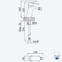 Змішувач для біде з відтискним механізмом push-open 1 1/4'' - Elo Spring 112 021 0CR Cromado / Chrome