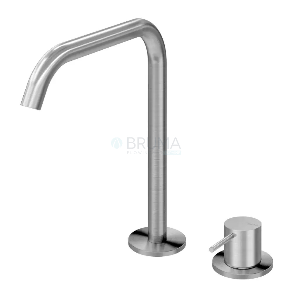 Смеситель для раковины на 2 отверстия, настольный X-Alpha 186 000 7IS Satin stainless steel