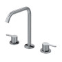 Змішувач для умивальника на 3 отвори, настільний X-Alpha 186 000 8IS Satin stainless steel