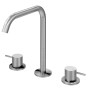 Смеситель для раковины на 3 отверстия, настольный X-Alpha 186 000 9IS Satin stainless steel