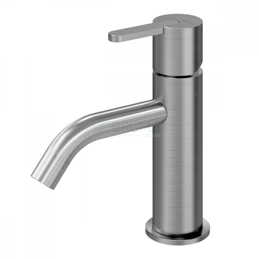 Змішувач для умивальника X-Alpha 186 000 0IS Satin stainless steel