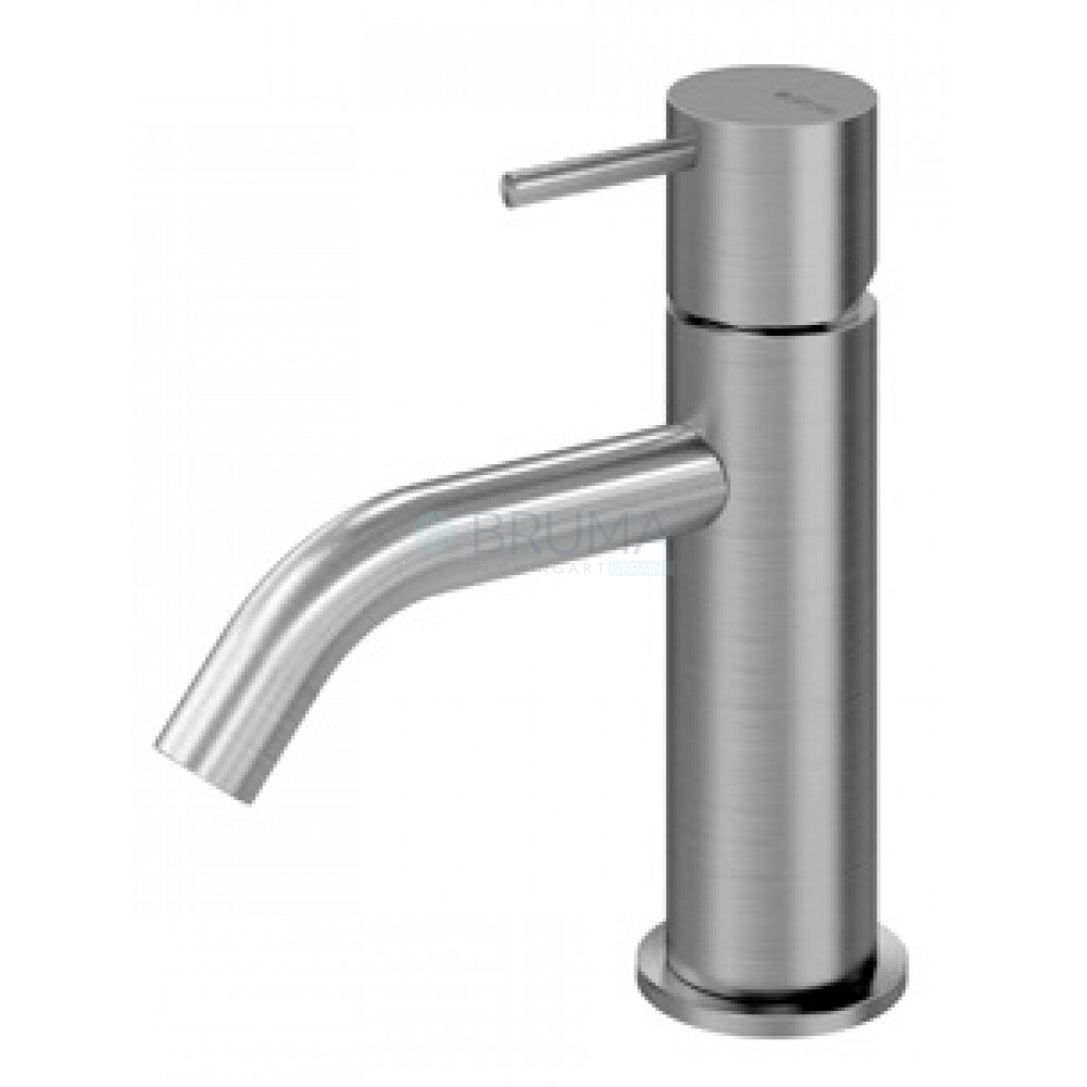 Змішувач для умивальника тип ручки 2 X-Alpha 186 000 3IS Satin stainless steel