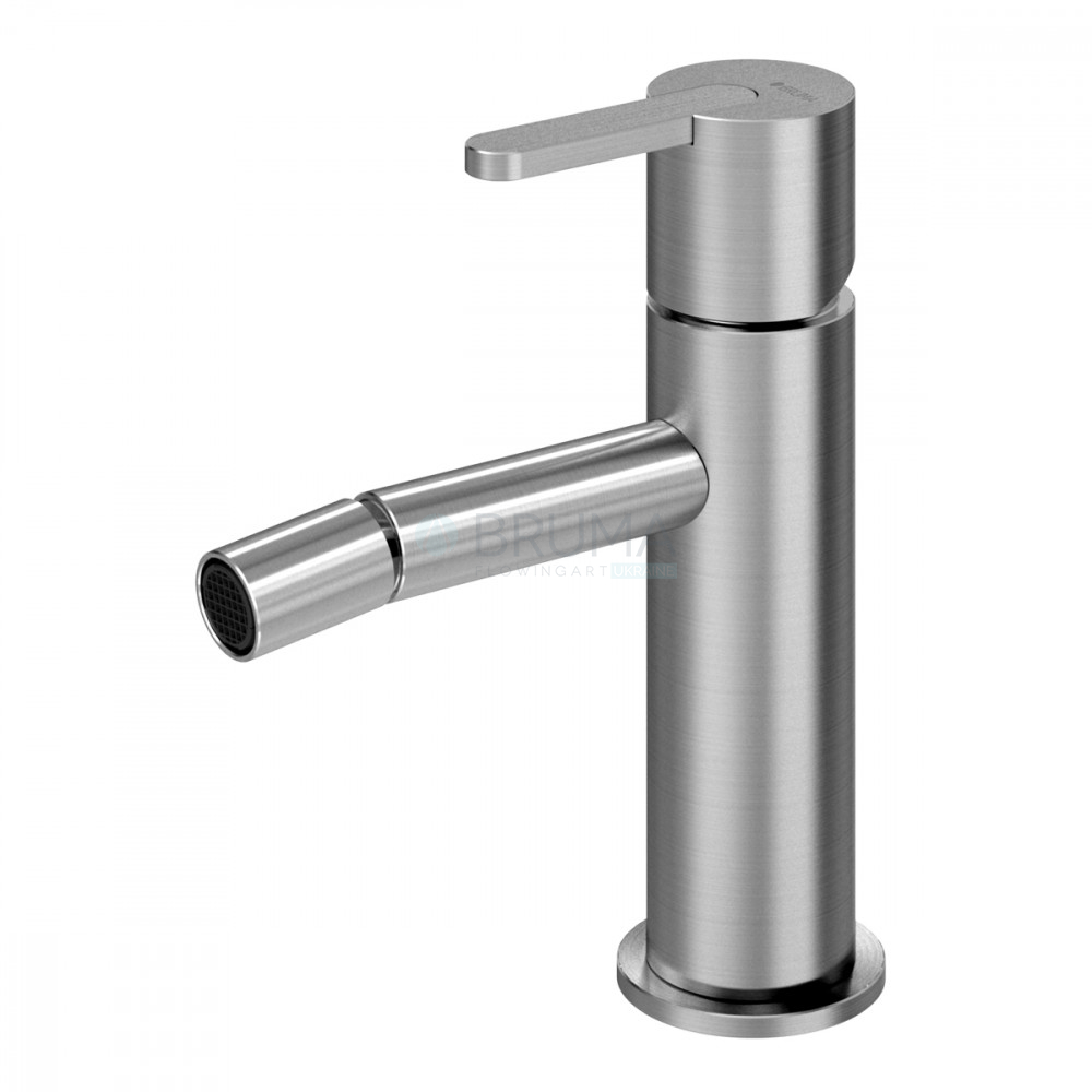Змішувач для біде X-Alpha 186 100 0IS Satin stainless steel