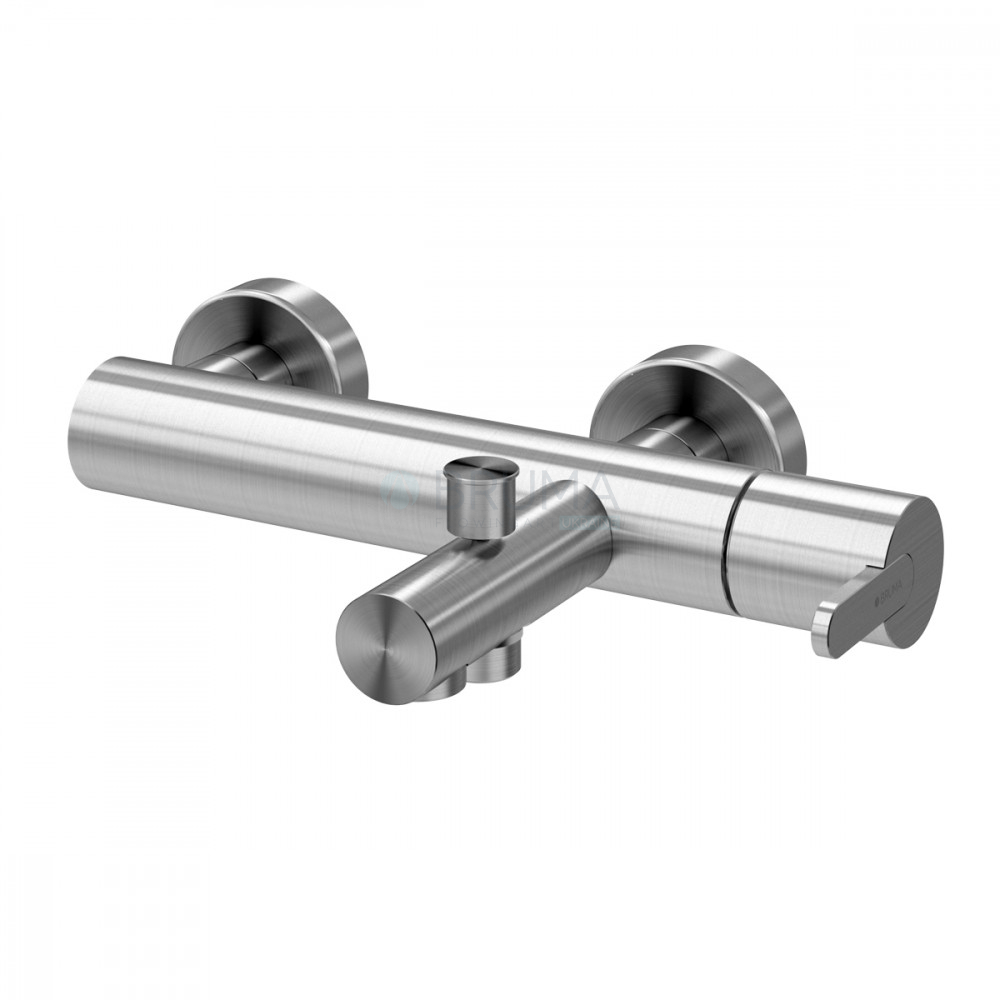 Змішувач для ванни X-Alpha 186 030 1IS Satin stainless steel