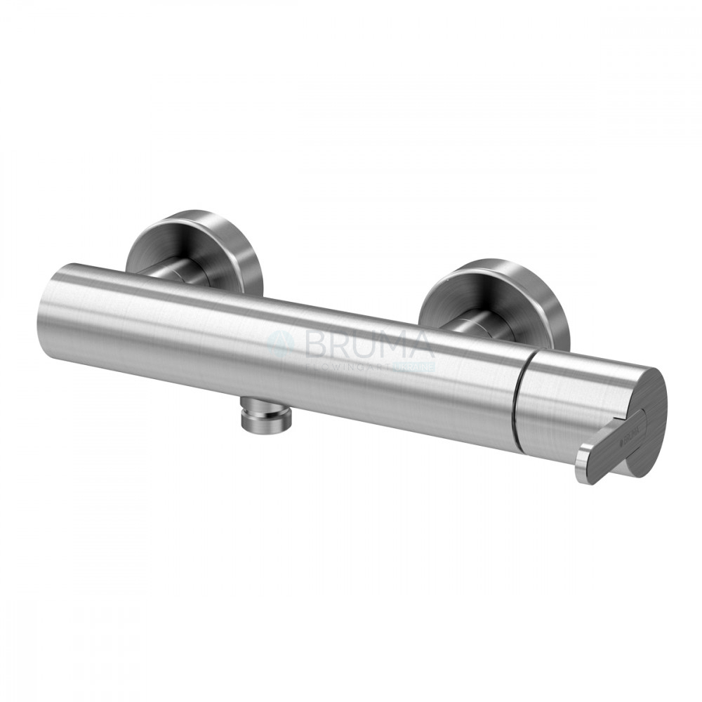 Змішувач для душу X-Alpha 186 040 1IS Satin stainless steel