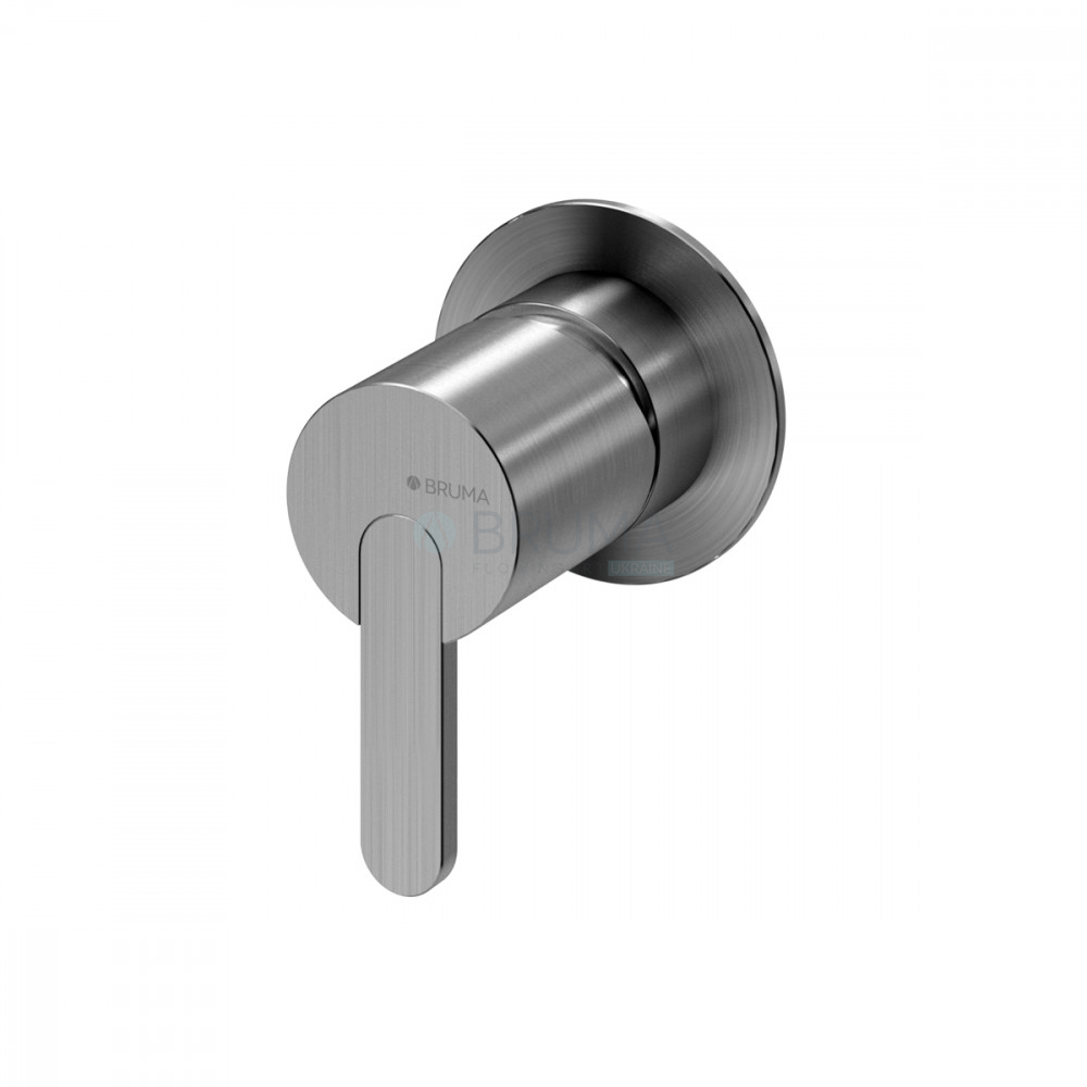 Змішувач прихованого монтажу з 1 виходом тип 2 X-Alpha 186 120 2IS Satin stainless steel