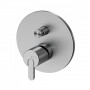 Змішувач прихованого монтажу з 2 виходами тип ручки 2 X-Alpha 186 130 2IS Satin stainless steel