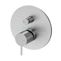 Змішувач прихованого монтажу з 2 виходами тип ручки 2 X-Alpha 186 130 2IS Satin stainless steel