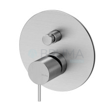 Смеситель скрытого монтажа с 2 выходами тип ручки 2 X-Alpha 186 130 2IS Satin stainless steel