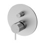 Змішувач прихованого монтажу з 2 виходами тип ручки 2 X-Alpha 186 130 2IS Satin stainless steel