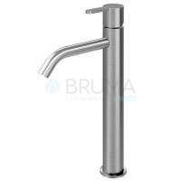 Змішувач для умивальника високий, настільний X-Alpha 186 000 4IS Satin stainless steel