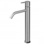 Змішувач для умивальника високий, настільний тип ручки 2 X-Alpha 186 000 5IS Satin stainless steel