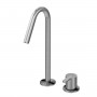 Смеситель для раковины на 2 отверстия, настольный X-Alpha 186 220 1IS Satin stainless steel