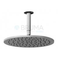 Душова лійка Ø250 мм зі стельовим кріпленням 100 мм X-Alpha 186 532 0IS Satin stainless steel