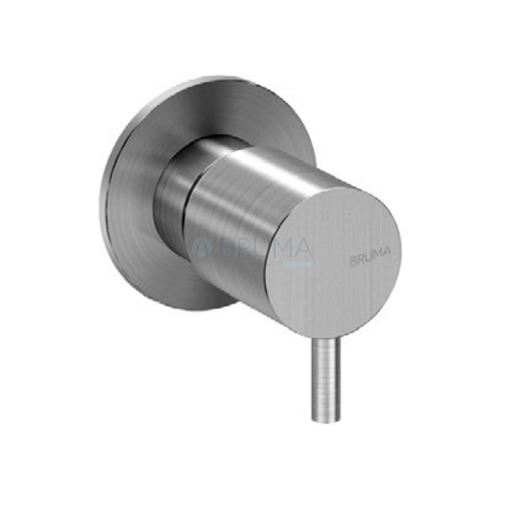 Запірний вентиль 1/2" - X-Alpha 186 590 3IS Satin stainless steel